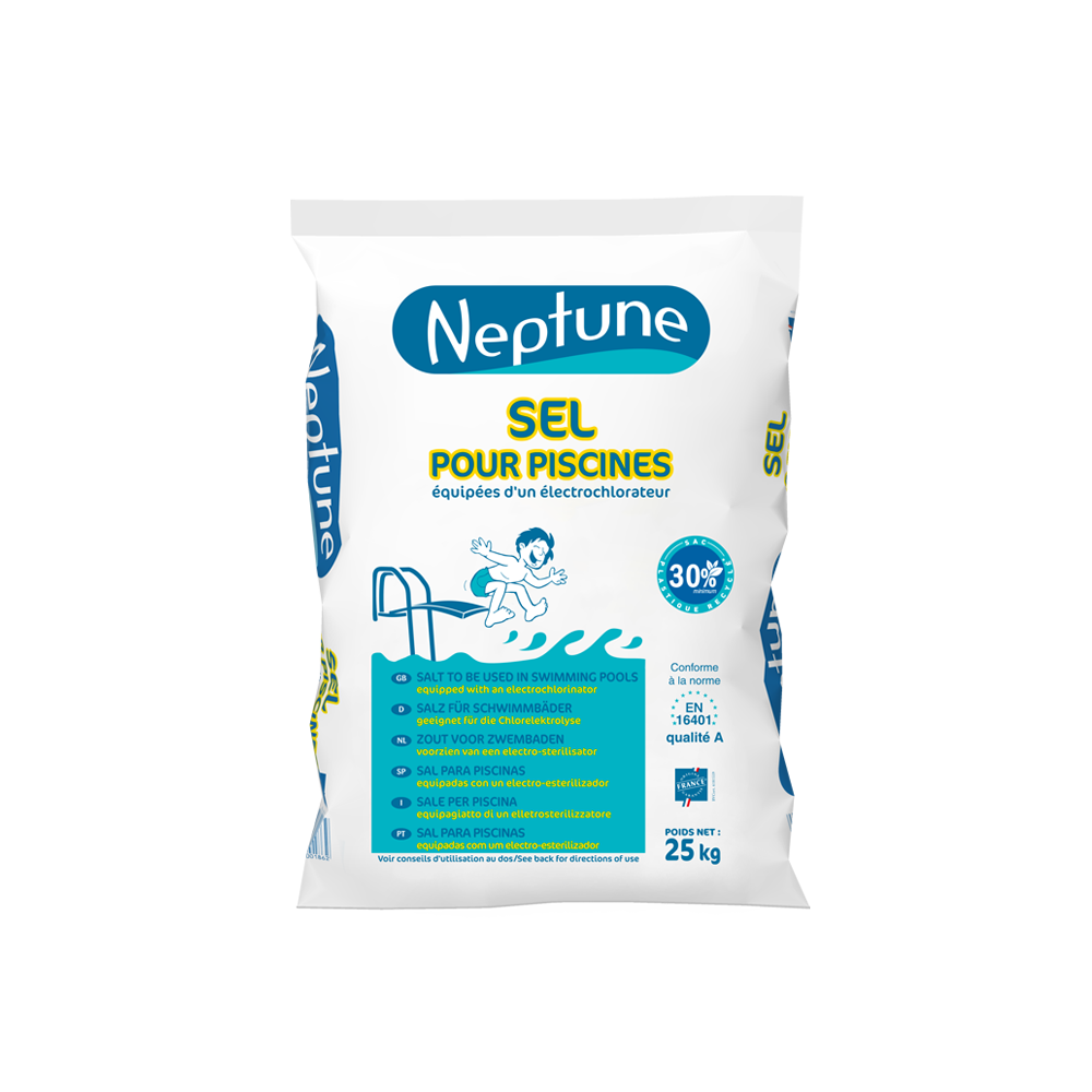 Sel pour piscine et spa 25 kg Neptune – Image 2