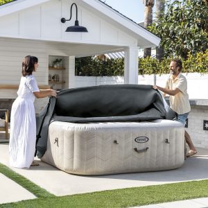 Couverture thermique spa carré 4 places