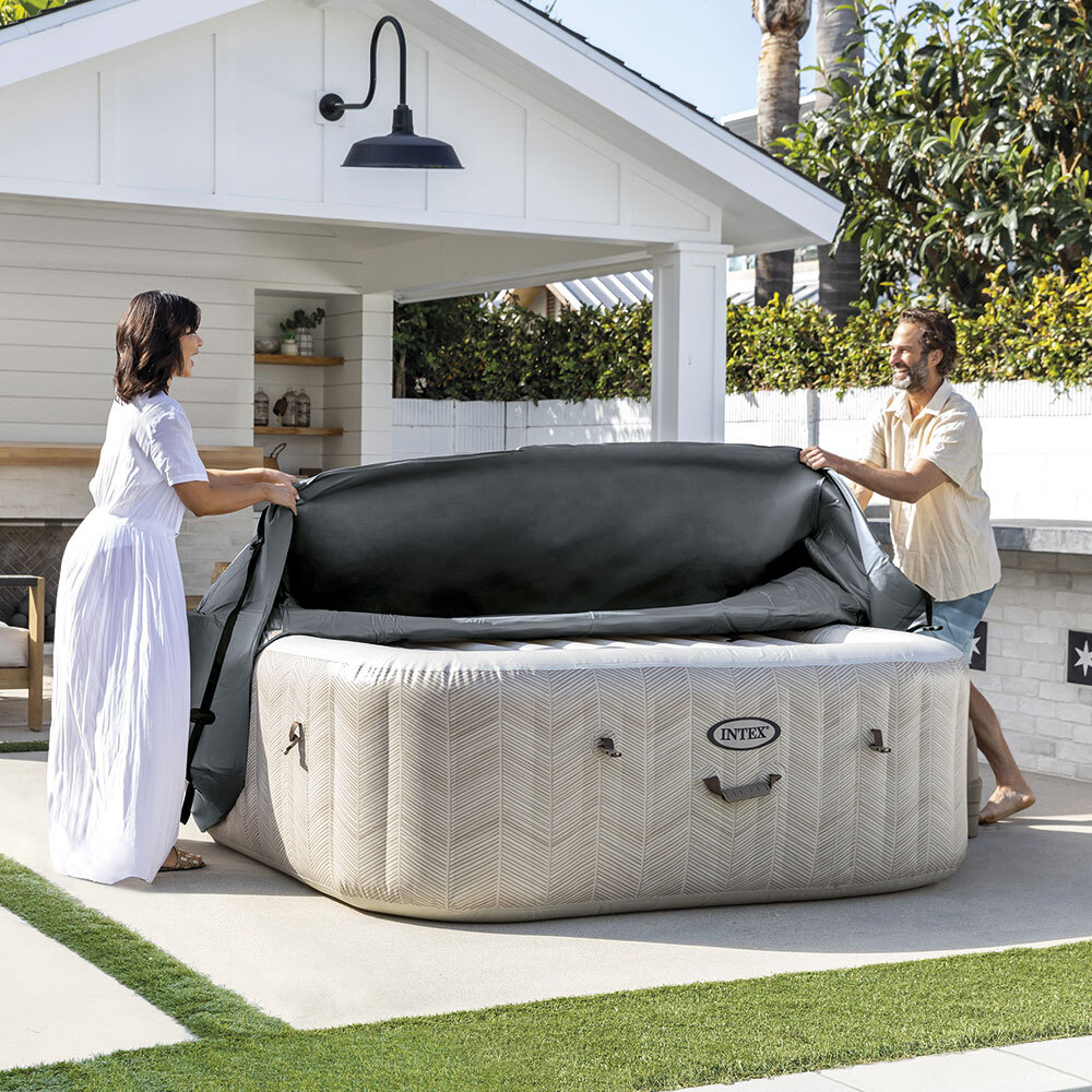 Couverture thermique spa carré 4 places