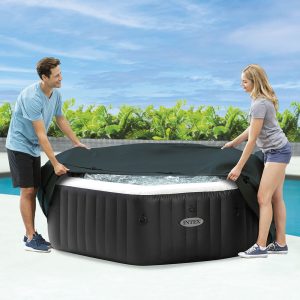 Alternative view of Couverture thermique spa octogonal 6 places