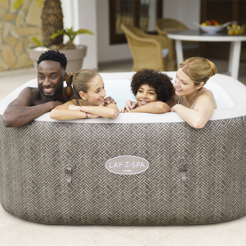 Spa gonflable carré Lay-Z-Spa Cabo HydroJet avec WiFi 4-6 personnes – Image 8