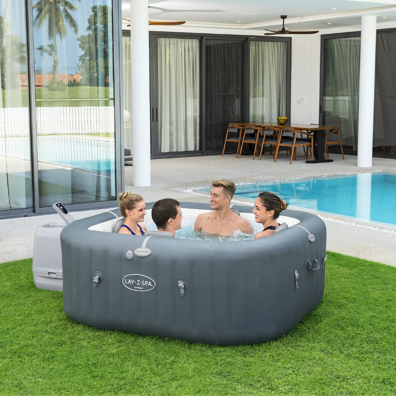 Spa gonflable carré Lay-Z-Spa Hawaii HydroJet Pro 4-6 personnes – Image 8