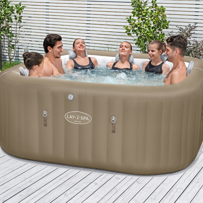 Spa gonflable carré Lay-Z-Spa Palma HydroJet Pro 5-7 personnes – Image 2
