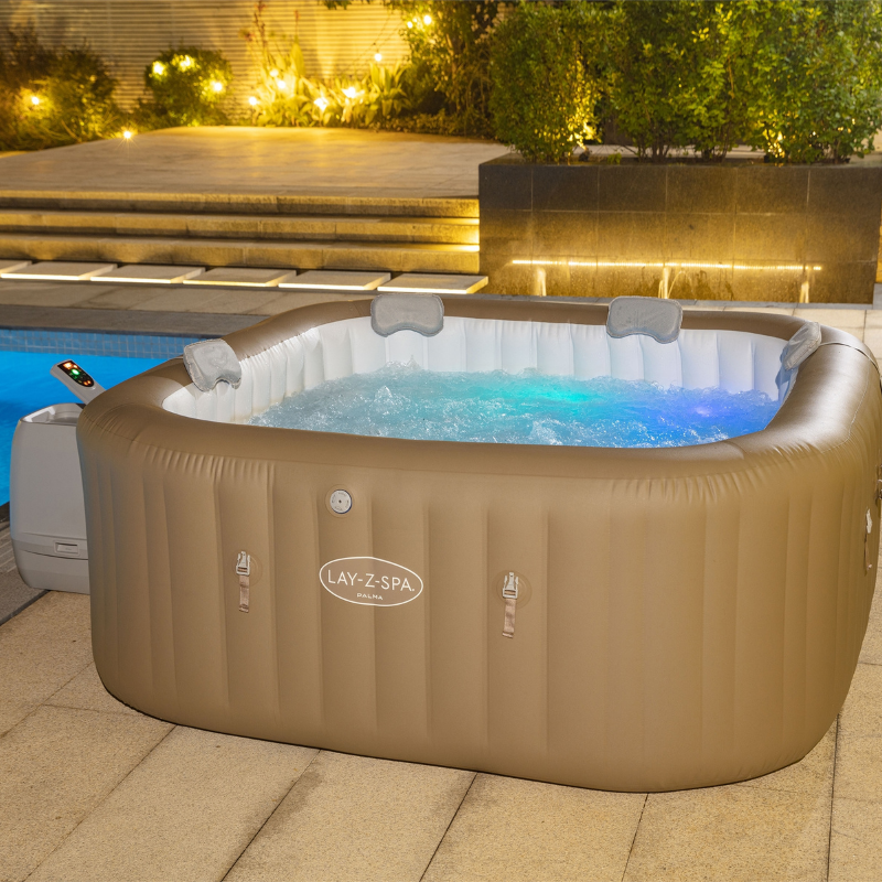 Spa gonflable carré Lay-Z-Spa Palma HydroJet Pro 5-7 personnes – Image 8
