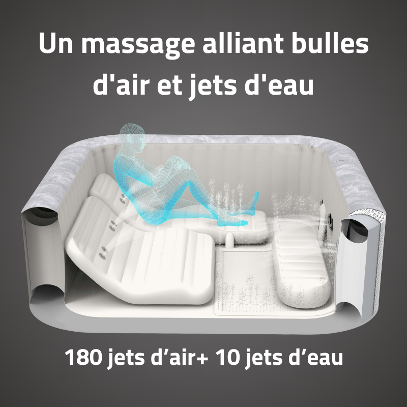 Spa gonflable carré Lay-Z-Spa San Francisco HydroJet Pro avec WiFi 5-7 personnes – Image 6