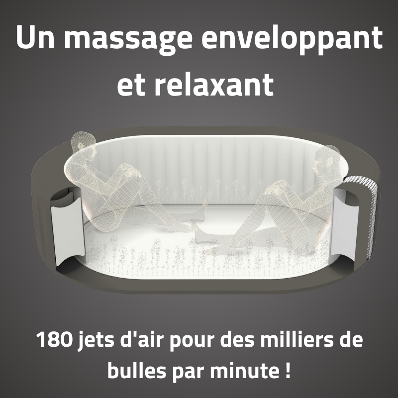Spa gonflable ovale Lay-Z-Spa Mauritius AirJet avec WiFi 5-7 personnes – Image 6