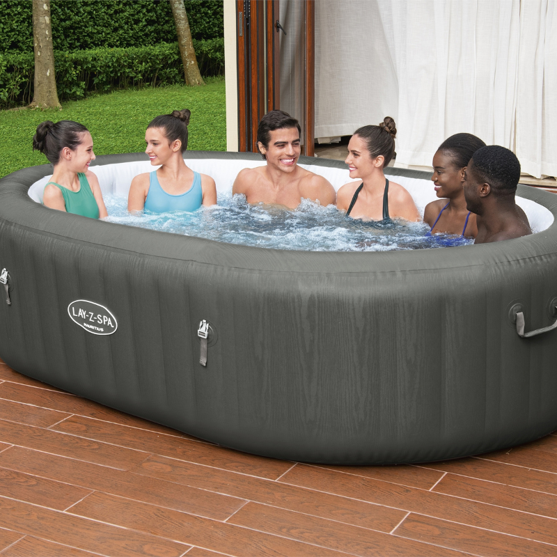 Spa gonflable ovale Lay-Z-Spa Mauritius AirJet avec WiFi 5-7 personnes – Image 9