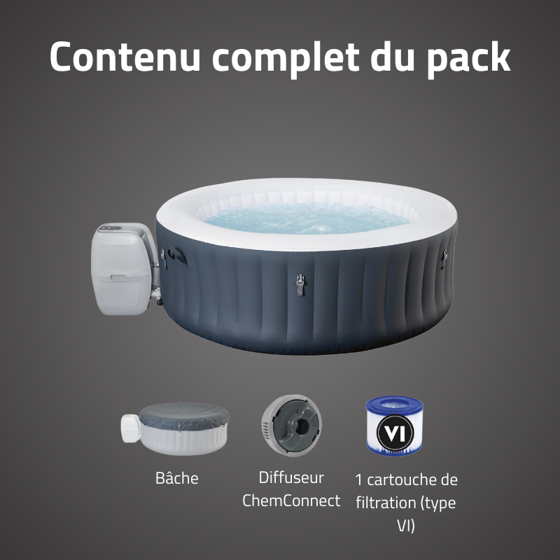 Spa gonflable rond Lay-Z-Spa Baja AirJet 2-4 personnes – Image 6