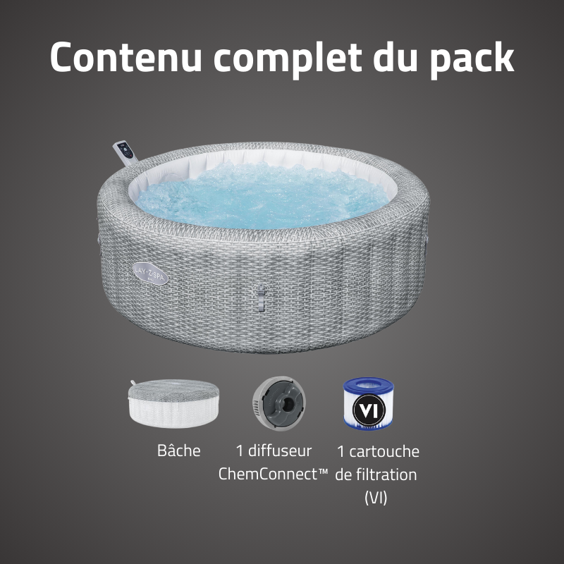 Spa gonflable rond Lay-Z-Spa Bali Smart AirJet EnergySense WiFi 4-6 personnes – Image 8
