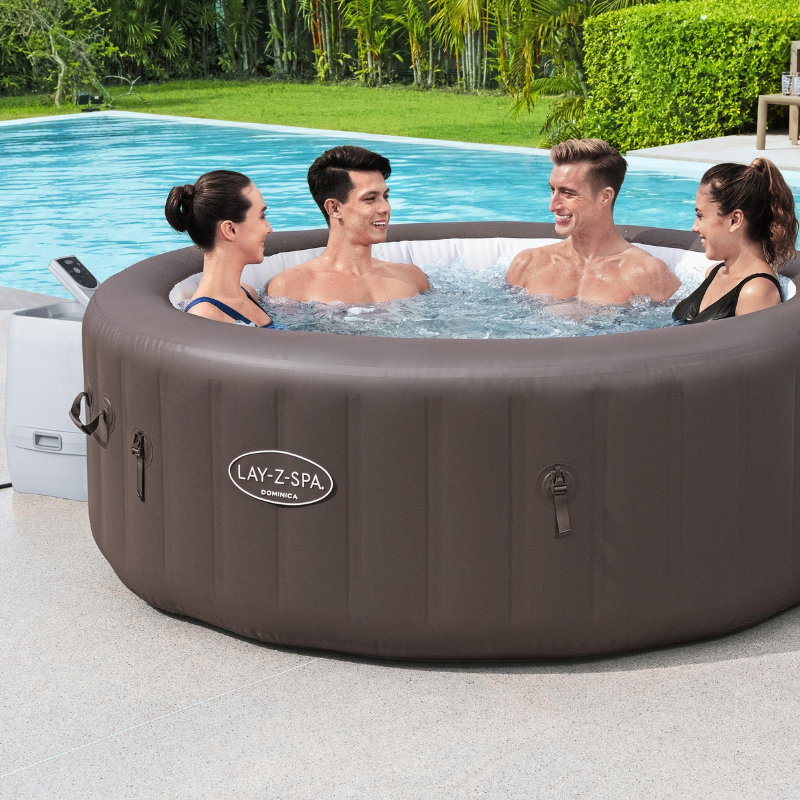 Spa gonflable rond Lay-Z-Spa Dominica Smart HydroJet Wifi 4-6 personnes – Image 3