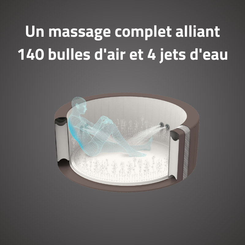 Spa gonflable rond Lay-Z-Spa Dominica Smart HydroJet Wifi 4-6 personnes – Image 7