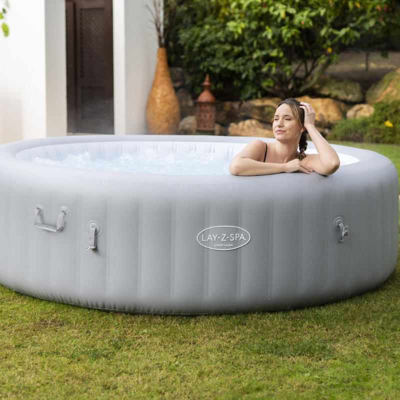 Spa gonflable rond Lay-Z-Spa Grenada Smart AirJet avec WiFi 6-8 personnes – Image 2