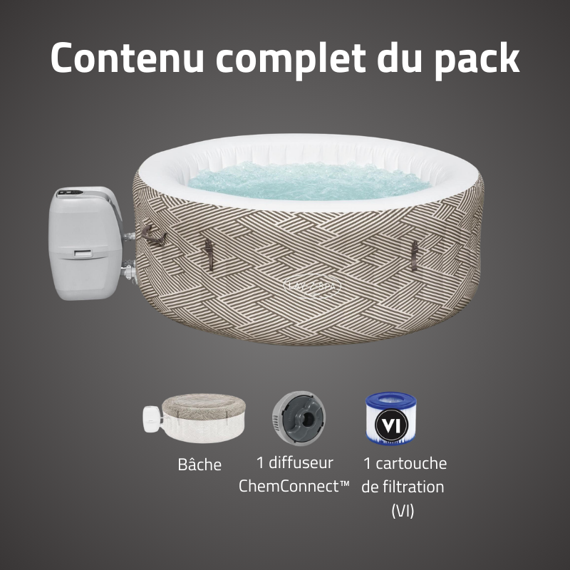 Spa gonflable rond Lay-Z-Spa Madrid AirJet avec WiFi 2-4 personnes – Image 6