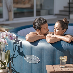 Alternative view of Spa gonflable rond Lay-Z-Spa Milan AirJet Plus avec WiFi 4-6 personnes