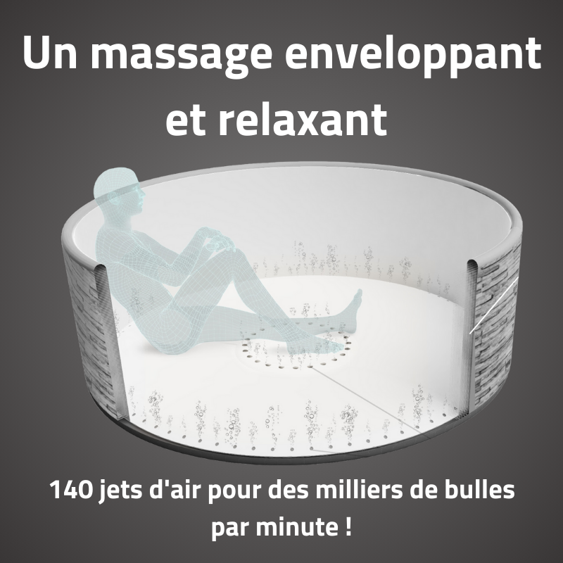 Spa gonflable rond Lay-Z-Spa Vancouver AirJet Plus avec WiFi 3-5 personnes – Image 4