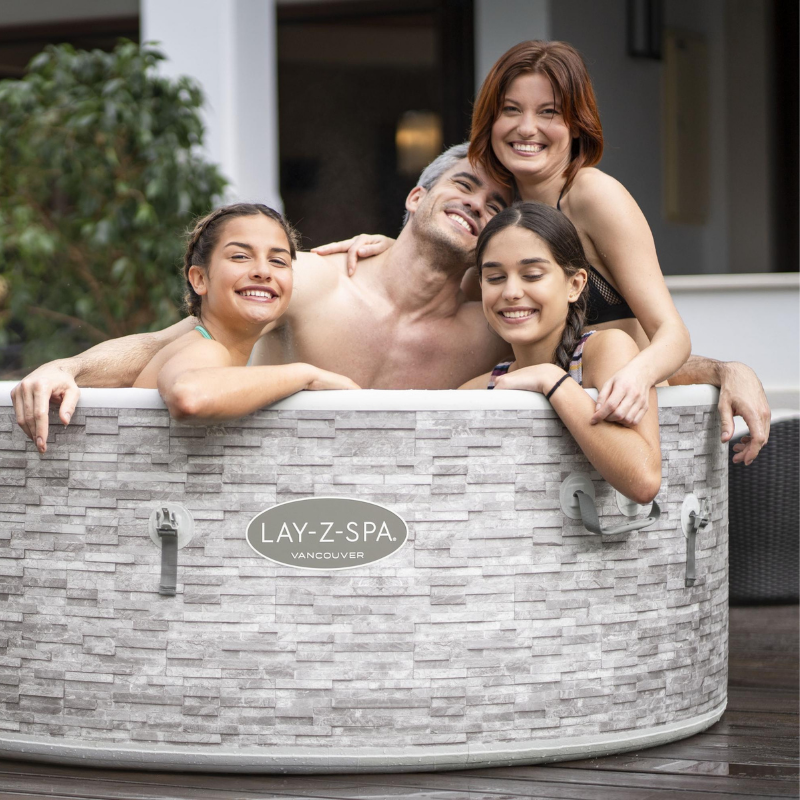 Spa gonflable rond Lay-Z-Spa Vancouver AirJet Plus avec WiFi 3-5 personnes – Image 8